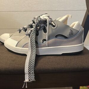 Lanvin Women's Athletic Shoes in Gray and White